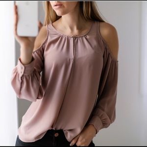 Muave flowy blouse, NWT